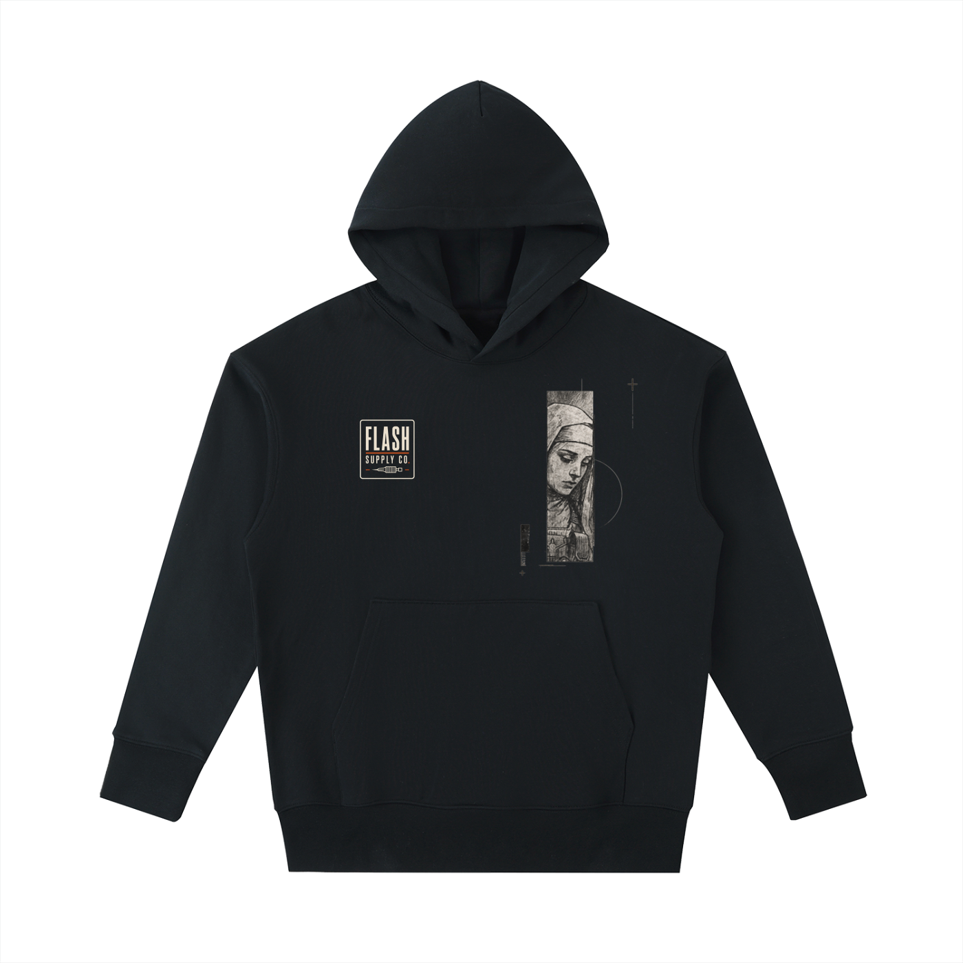 Nun with a Gun — 530 GSM Heavyweight Oversized Hoodie