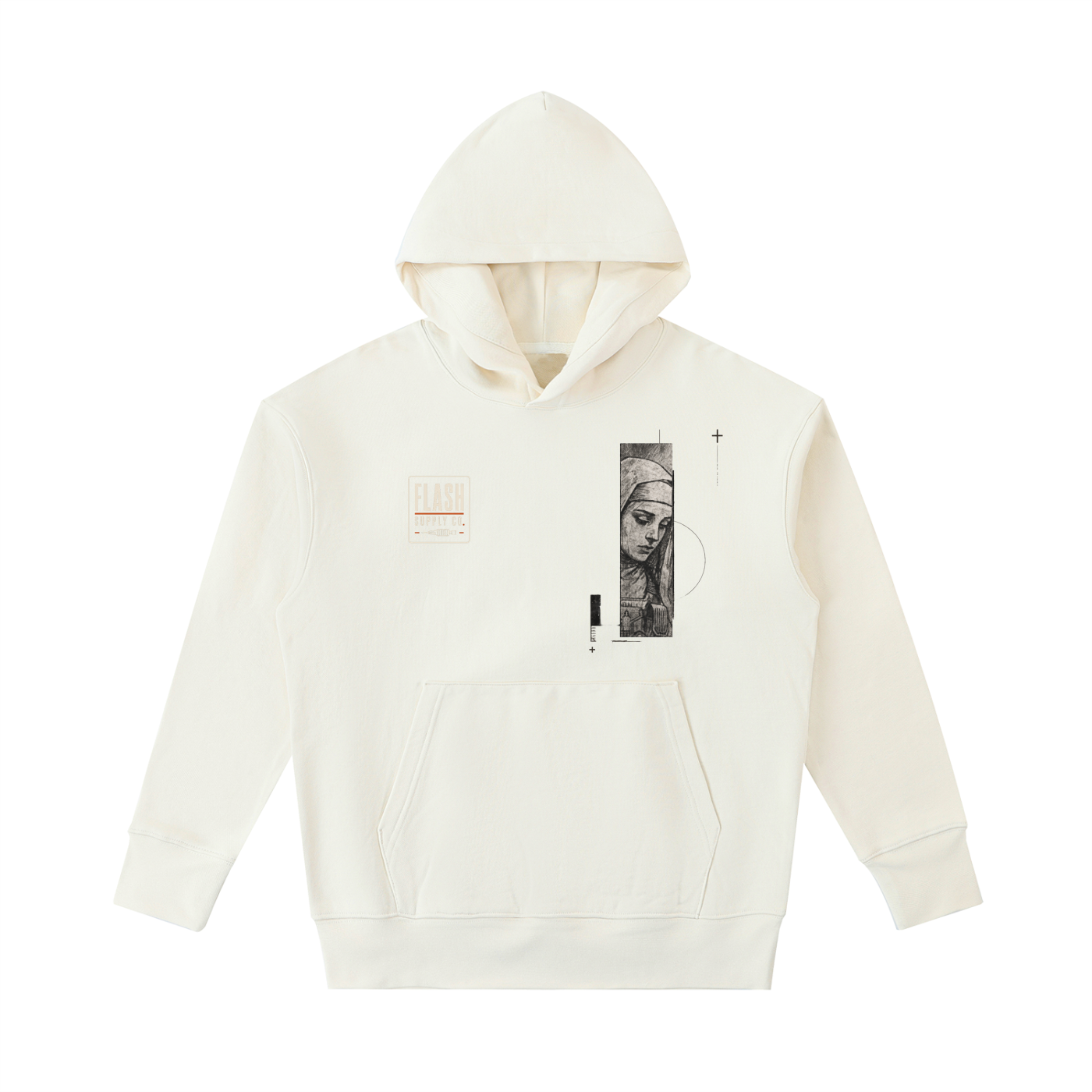 Nun with a Gun — 530 GSM Heavyweight Oversized Hoodie