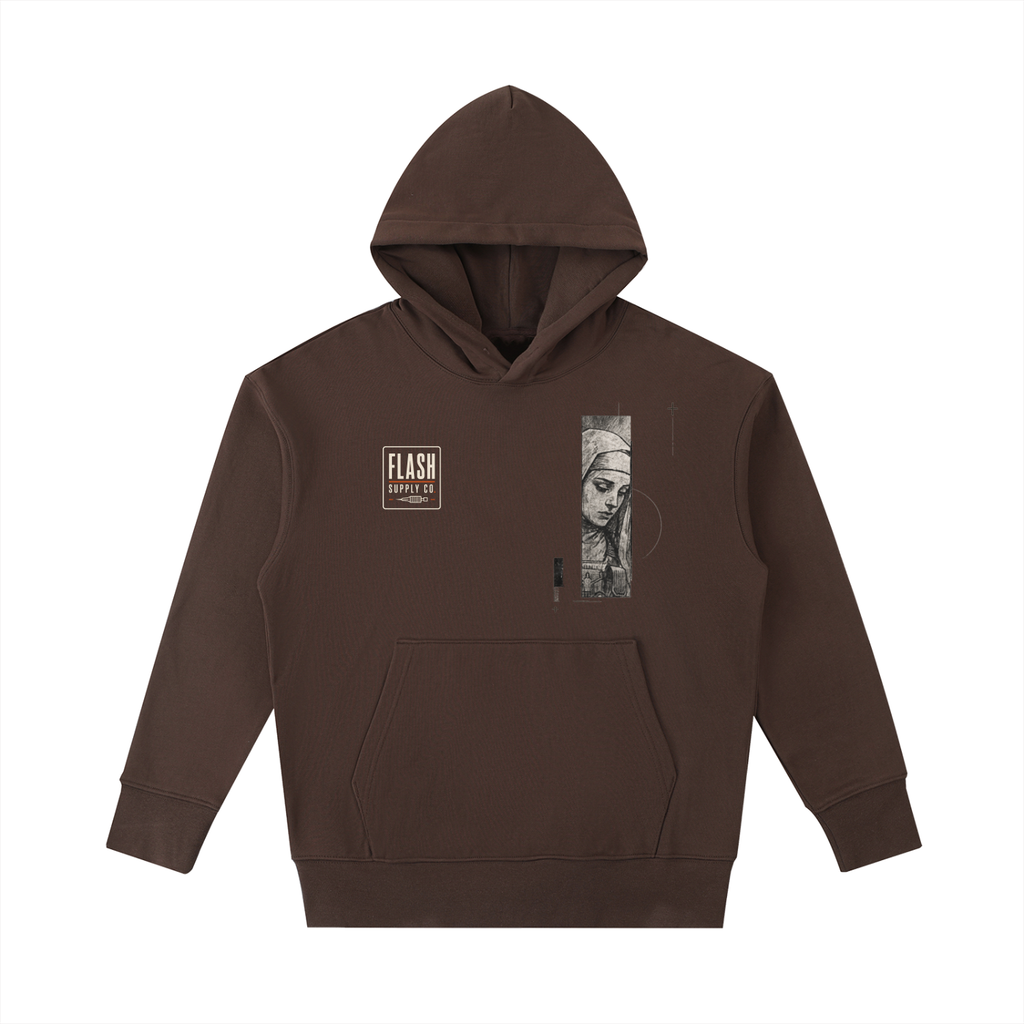 Nun with a Gun — 530 GSM Heavyweight Oversized Hoodie