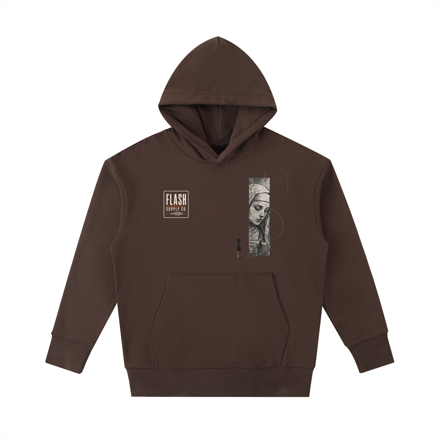 Nun with a Gun — 530 GSM Heavyweight Oversized Hoodie