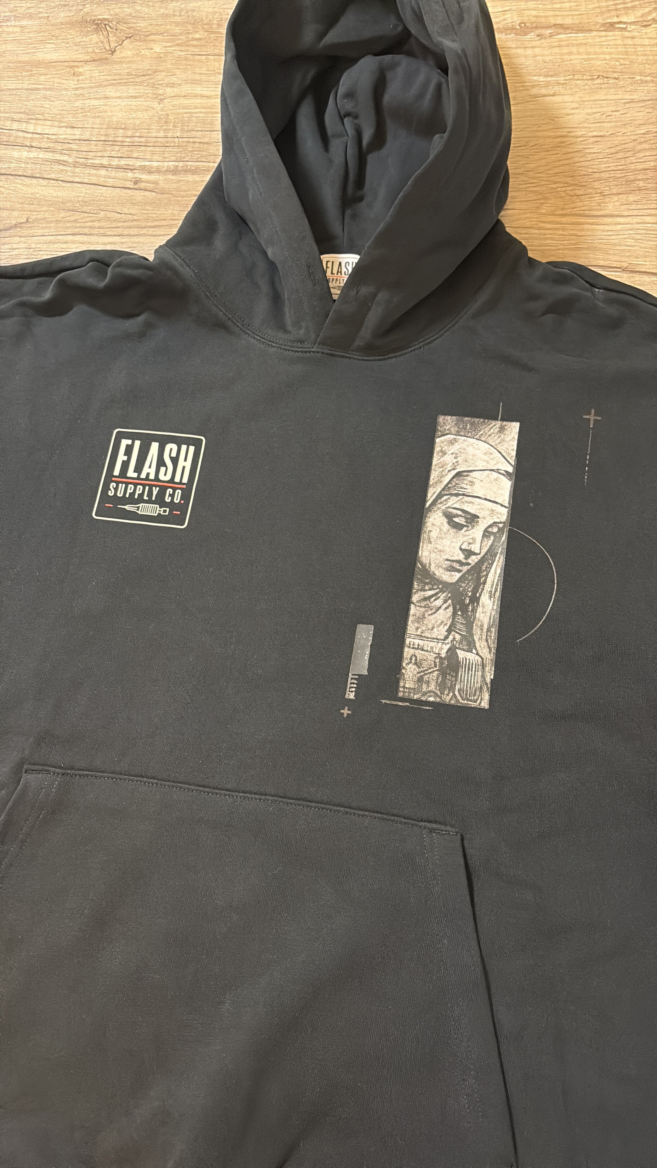 Nun with a Gun — 530 GSM Heavyweight Oversized Hoodie