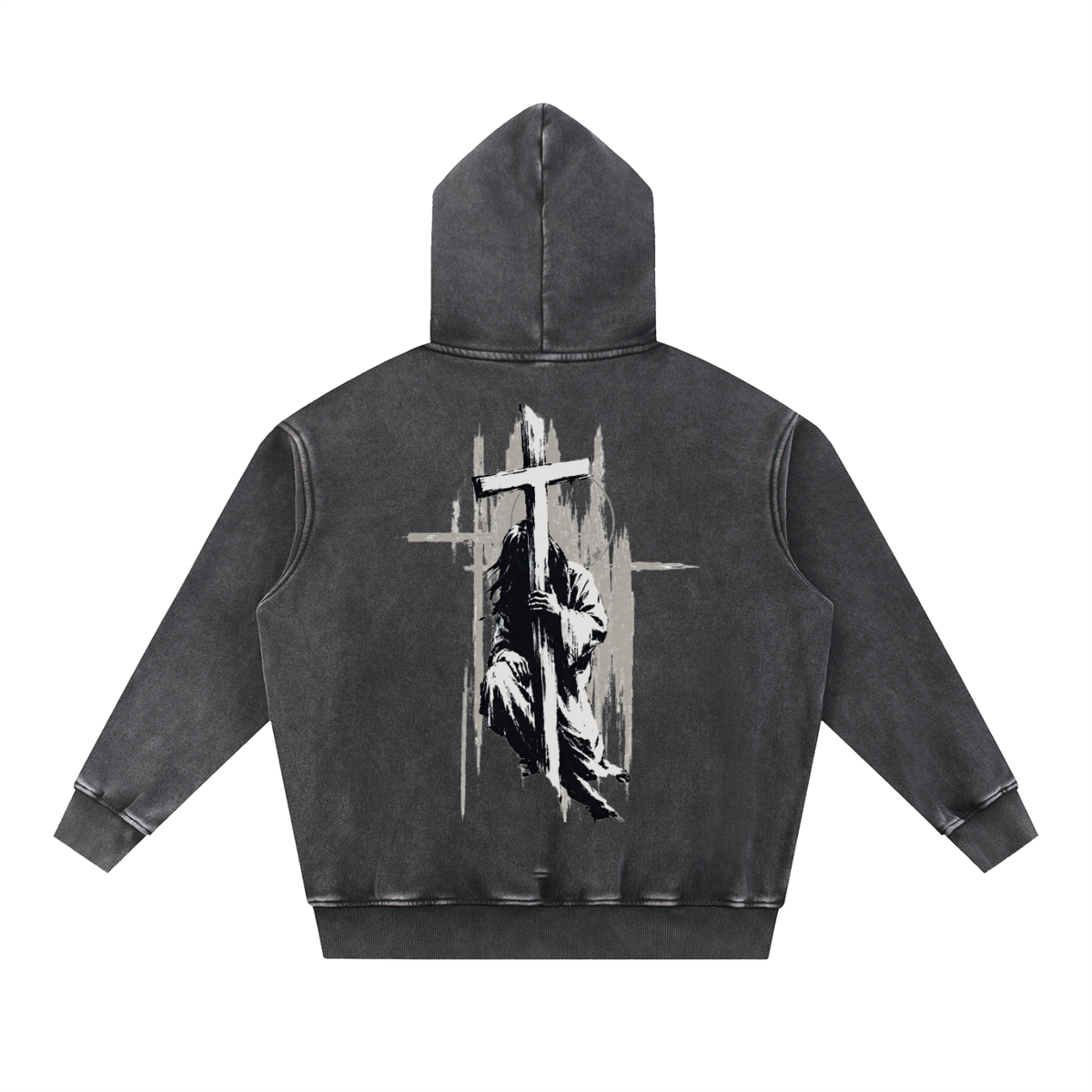 Faith Discipline Purpose | Snow Wash Oversized Hoodie