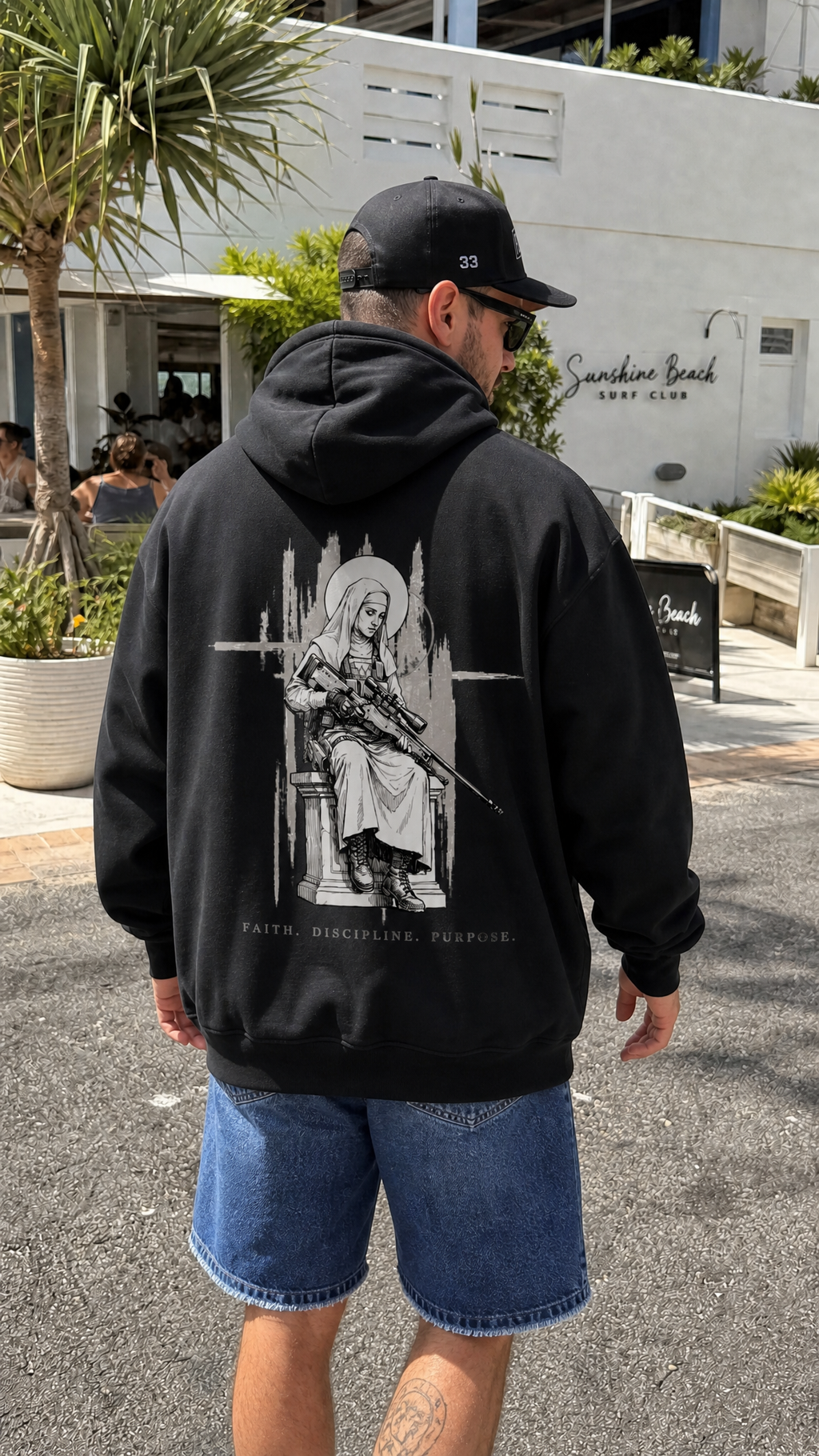 Nun with a Gun — 530 GSM Heavyweight Oversized Hoodie
