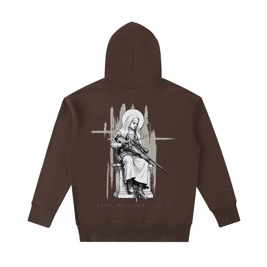 Nun with a Gun — 530 GSM Heavyweight Oversized Hoodie