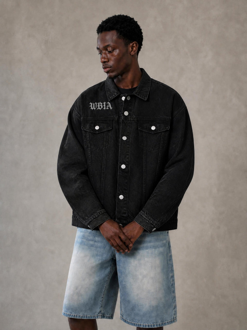 Faith Discipline Purpose | Washed Black Denim Jacket