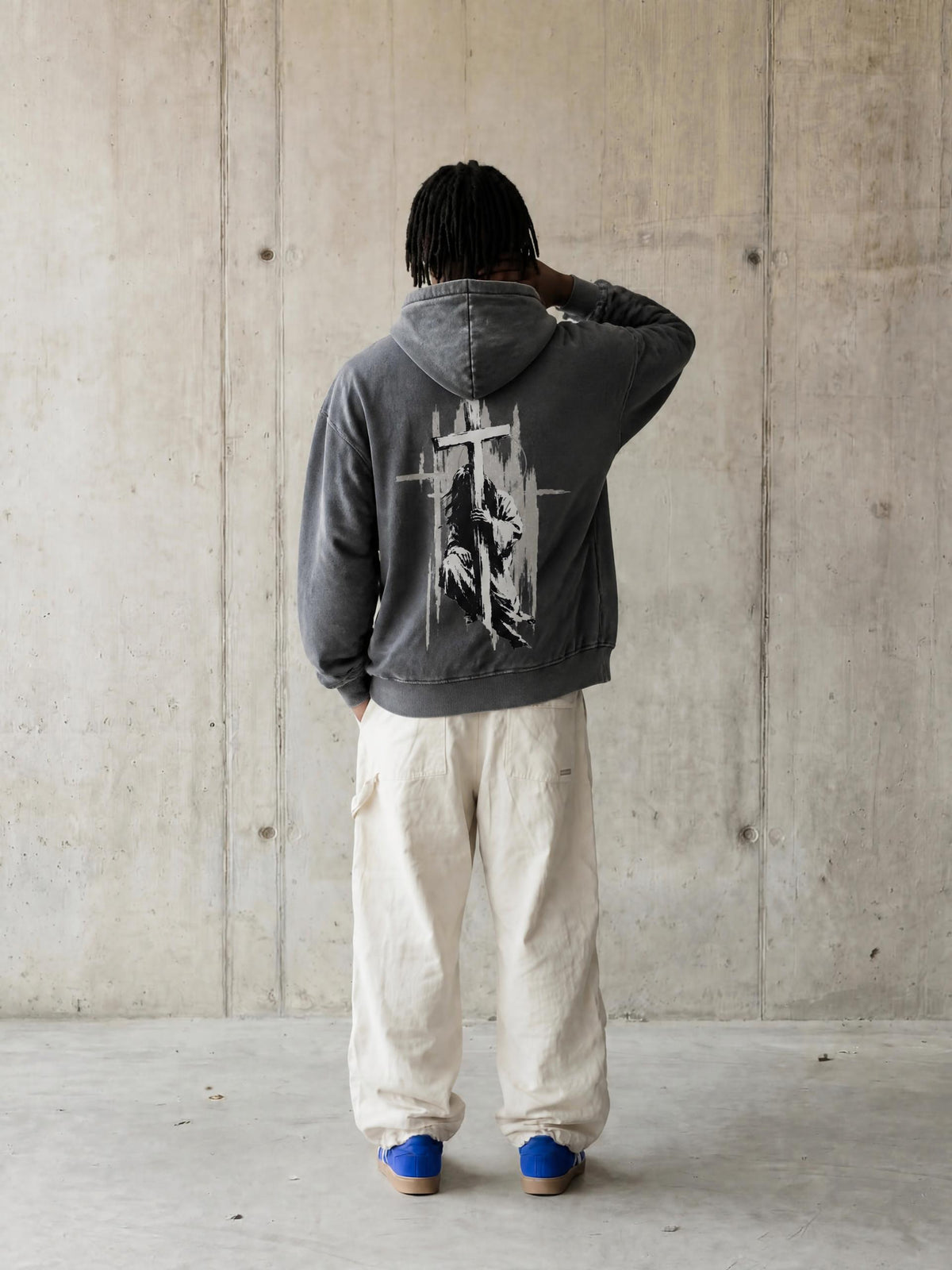 Faith Discipline Purpose | Snow Wash Oversized Hoodie