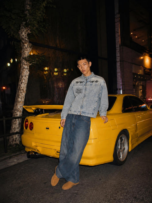 Nun with a Gun Pt. 1 | Vintage Wash Zip Denim Jacket